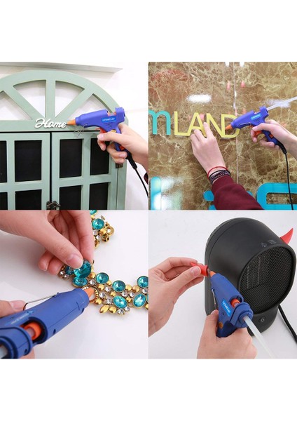E Petpig Dıy 20-40W Sıcak Tutkal Tabancası 7MMX20MM Tutkal Çubuğu 110-220V Güç Aracı Kapak El Aleti Küçük Zanaat Projeleri Sıcak Tutkal Tabancası (Yurt Dışından)