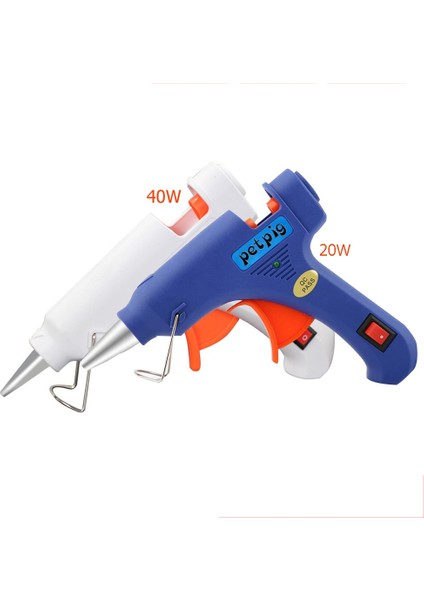 E Petpig Dıy 20-40W Sıcak Tutkal Tabancası 7MMX20MM Tutkal Çubuğu 110-220V Güç Aracı Kapak El Aleti Küçük Zanaat Projeleri Sıcak Tutkal Tabancası (Yurt Dışından)