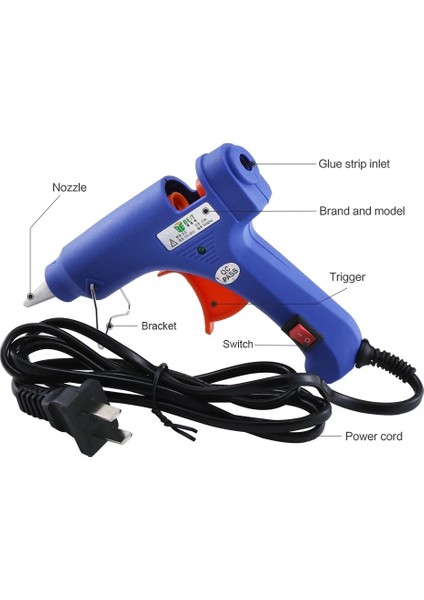 20W 20W Mini Sıcak Tutkal Tabancası 7mm Çubuk Tutkal Pnömatik Silikon Yapıştırıcı Tabancaları Termo Elektrikli Isı Sıcaklık Aracı (Yurt Dışından) modelleri