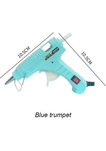 S Mavi 20W Tutkal Tabancası, Ab Sıcak Tutkal Tabancası 7mm 11MM Tutkal Çubukları ile 60W Mini Elektrikli Isıtma Ev Sıcak Tutkal Tabancası Ev Dıy Araçları Zanaat Tamir Araçları (Yurt Dışından)