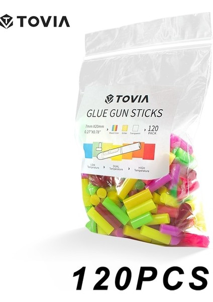 120 Adet Mix Renk Sıcak Tutkal Tabancası ile 80 Adet Tutkal Çubuğu 7mm Akülü Tutkal Onarım Için Ev El Sanatları Dıy Ev Aletleri Çocuk Hediyeler (Yurt Dışından)