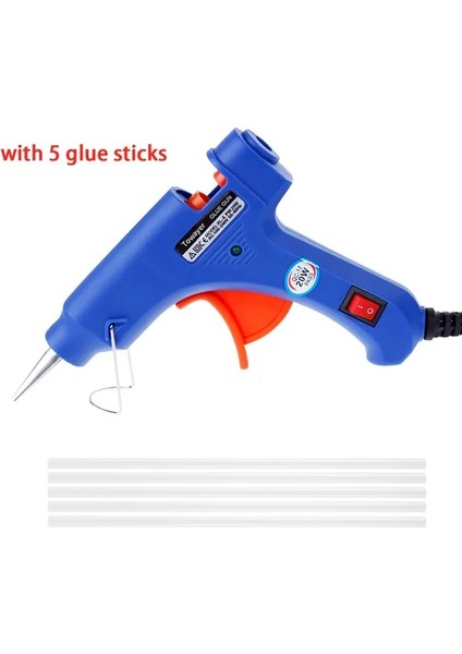 5 Adet Çubukla Abd Sıcak Tutkal Tabancası ile 7mm * 100M Tutkal Çubukları 20W Mini Endüstriyel Tabancalar Ev Isı Sıcaklığı Termo Elektrikli Tamir Aracı (Yurt Dışından)
