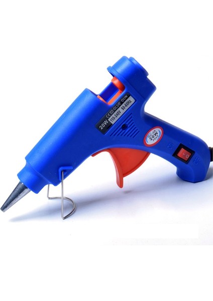 Mavi 100W 20W, Ab 20W Elektrikli Sıcak Erime Tutkal Tabancası El Yapımı Dıy Takı Aksesuarları Araçları Takılı Yüksek Sıcaklık Tutkal Tabancası Braketi ile (Yurt Dışından)