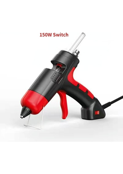 150W-SWITCH-KIRMIZI Abd 150W Mini Sıcak Tutkal Tabancası Ayarlanabilir Sıcaklık Dijital Ekran Dıy El Yapımı Aletler Kullanımı 7mm Sıcak Silikon Çubuklar Kırmızı/sarı (Yurt Dışından)