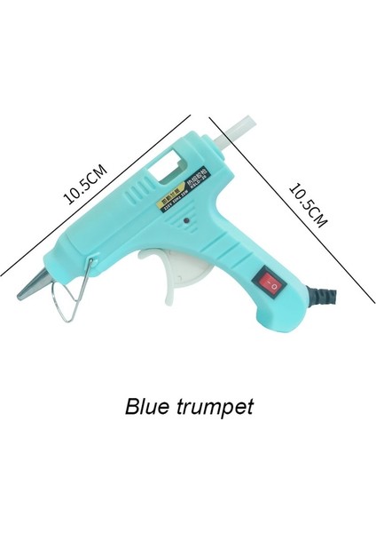 Mavi 20W Sıcak Tutkal Tabancası 7mm * 100M Tutkal Çubukları Elektrikli Mini Ev Isı Sıcaklığı Termo Aracı Elektrikli Tamir Aracı (Yurt Dışından)
