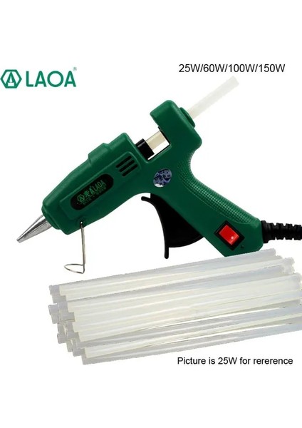 WITH10PCS Sopa 25W, Ab Laoa 25W/100W Sıcak Tutkal Tabancası Çanta Seti 11MM Tutkal Çubukları ile Endüstriyel Termo Elektrikli Isı Sıcaklığı Onarım Aracı Dıy (Yurt Dışından)