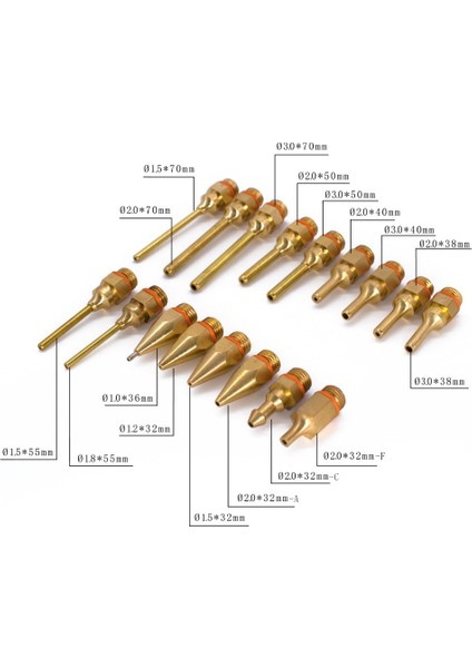 1.2X32MM-1 Adet Yüksek Kaliteli Tutkal Tabancası Memesi Saf Bakır Ince Ucu Sızdırmaz Tabanca Memesi Çeşitli Boyutlarda Silikon Tabanca Aksesuarları 1.0*40 mm (Yurt Dışından) modelleri