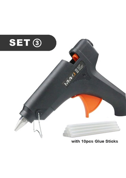 Set 3 60 W, Ab 60 W Tutkal Sopa ile Eriyik Tutkal Tabancası 11MM * 270MM Mini Tabanca Termo Elektrikli Isı Sıcaklığı Aracı Dıy Tutkal Tabancası Tamir Seti Sıcak (Yurt Dışından)