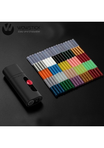 Dıy Sanat El Sanatları Projeleri Sızdırmazlık ve Hızlı Onarım Için 120 Adet Sticks Wowstick Şarj Edilebilir Akülü Elektrikli Sıcak Tutkal Kalem Setleri 2000 Mah Ekleyin (Yurt Dışından)