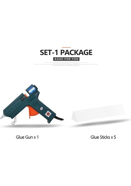 Set-1 150W, Abd 150W Sıcak Tutkal Tabancası Sıcaklık Ayarı 140 ~ 220 Santigrat Derece Değiştirilebilir Meme Onarım Aracı Dıy Için 11MM Tutkal Çubuğu Kullanın (Yurt Dışından)