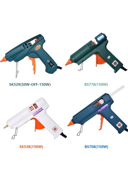 BS-778 50W-OFF-150W, Us 60W ~ 500W Profesyonel Sıcak Tutkal Tabancası, Saf Bakır Meme, Ayarlanabilir Sıcaklık Yüksek Güçlü Tutkal Tabancası, 11MM Tutkal Çubuğu Kullanın (Yurt Dışından)