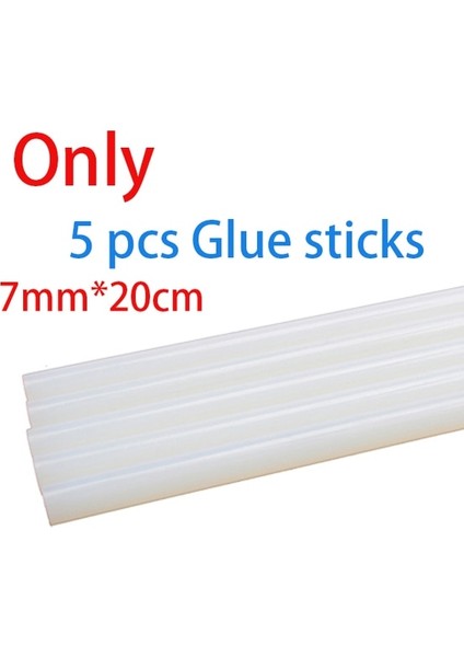 5 Adet Tutkal Çubukları Abd 20W Ab Tak Endüstriyel Sıcak Tutkal Tabancası 3 Adet 20CM Mini Tabancalar Termo Isı Sıcaklığı Aracı Mavi ve Beyaz Lehimleme (Yurt Dışından)