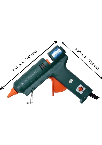 Set-3 150 W, Ab 150 W Sıcak Tutkal Tabancası Sıcaklık Ayarı 140 ~ 220 Santigrat Derece Değiştirilebilir Meme Onarım Aracı Dıy Için 11MM Tutkal Çubuğu Kullanın (Yurt Dışından) modelleri