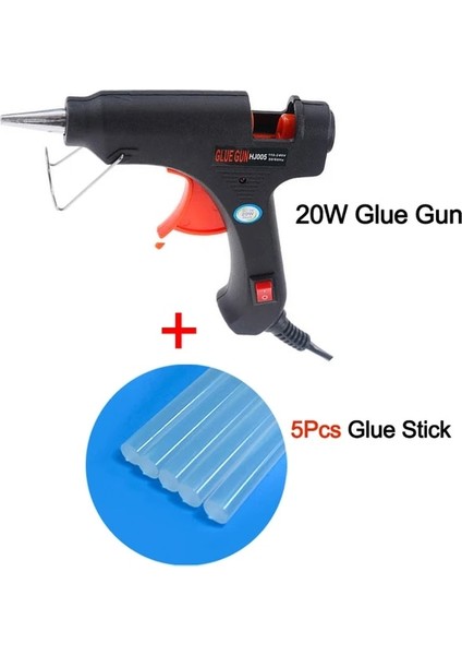Set 4 Abd 20W Elektrikli Sıcak Tutkal Tabancası Çok Fonksiyonlu Ev Mini Tutkal Tabancası Elektrikli Isı Sıcaklık Anahtarı Aracı Tutkal Sopa ile (Yurt Dışından)