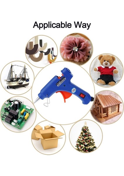 Set 4 Abd 20W Elektrikli Sıcak Tutkal Tabancası Çok Fonksiyonlu Ev Mini Tutkal Tabancası Elektrikli Isı Sıcaklık Anahtarı Aracı Tutkal Sopa ile (Yurt Dışından) modelleri