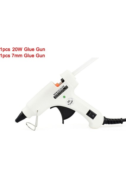 NL113EU-BEYAZ 20W, Ab Newacalox 20W Sıcak Tutkal Tabancası Mini Tutkal Tabancası Kiti ile 20 Adet 7mm Sıcak Tutkal Çubukları Tutkal Tabancası Standı Ev Dıy Zanaat Aracı Için (Yurt Dışından)