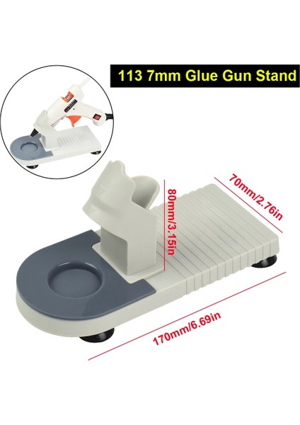 NL113EU-BEYAZ 20W, Ab Newacalox 20W Sıcak Tutkal Tabancası Mini Tutkal Tabancası Kiti ile 20 Adet 7mm Sıcak Tutkal Çubukları Tutkal Tabancası Standı Ev Dıy Zanaat Aracı Için (Yurt Dışından)