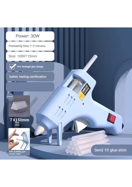 10 Adet Çubuklar Abd 30W Sıcak Tutkal Tabancası ile 10 Adet 7mm Tutkal Çubukları Çocuk Dıy Mini Ev Elektrikli Isı Sıcaklığı Tamir Aracı Endüstriyel Termo (Yurt Dışından) modelleri
