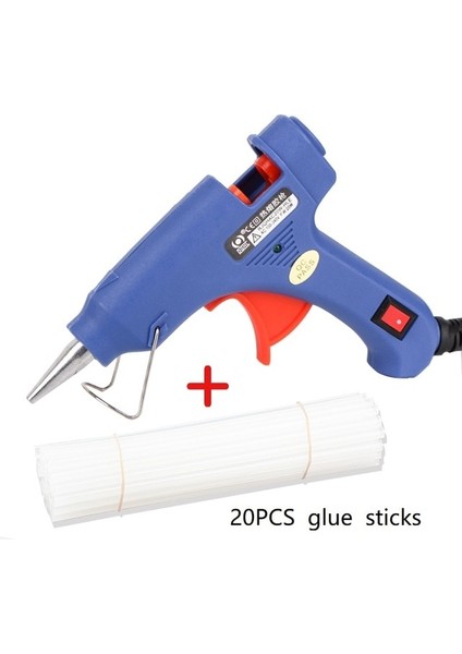 20 Adet Sopa ile 20W, Ab 14PCS Tutkal Tabancası Seti 7mm 20W Tabanca Mermi ile Metal Sıcak Eriyik Ev Aletleri Profesyonel Sopa Standı Güç Dıy Yardımcısı Ücretsiz Sticks (Yurt Dışından)