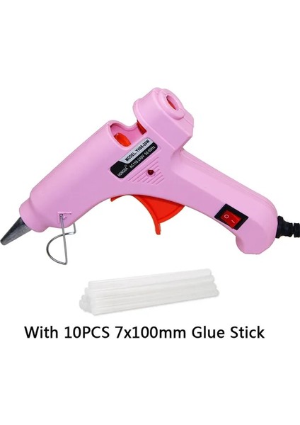 Set 2 Ab Pembe Kullanışlı Profesyonel Yüksek Sıcaklık Isıtıcı 20 W Sıcak Tutkal Tabancası Tamir Isı Aracı Sıcak Eriyik Tutkal Çubukları (Yurt Dışından)