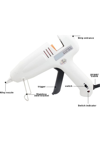60W Manuel Cam Elektrikli Sıcak Tutkal Tabancası Zanaat Dıy Mini Için Uygun 11MM Çubuk Tutkal Elektrikli Tamir Isı Araçları (Yurt Dışından) fırsatları