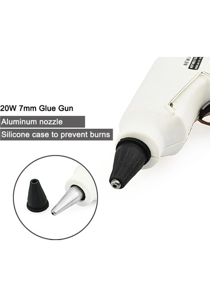 113 Kırmızı 1 Adet 20W, Ab Newacalox Ab 220V 20W Sıcak Tutkal Tabancası ile 20 Adet 7mm Tutkal Çubukları Endüstriyel Mini Silahlar Termo Elektrikli Isı Sıcaklığı Aracı (Yurt Dışından) modelleri