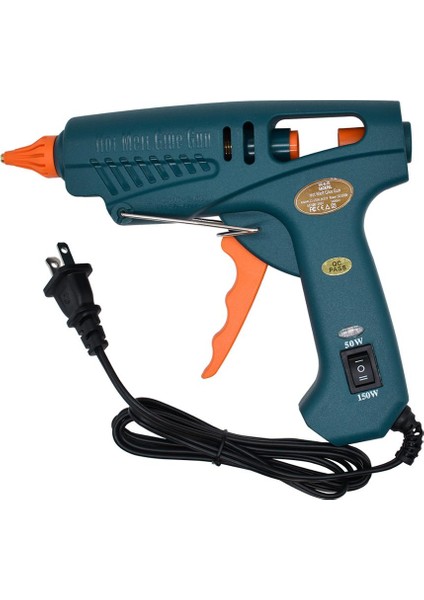 Set-2 50W-OFF-150W, Ingiltere Sıcak Tutkal Tabancası 15 In 1 Alet Kıtı Silikon Tabancası 50 W/KAPALI/150 W Anahtarı El Sanatları Tamir Dıy Kullanımı 11MM Tutkal Çubuğu Saf Bakır Meme (Yurt Dışından) fırsatları