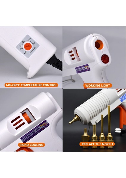 Set1 150W, Ab Sıcak Tutkal Tabancası Termostatı 150W Değiştirilebilir Meme Endüstriyel Tutkal Tabancası Dıy Proses Tamir Kiti Ues 11MM Tutkal Çubuğu (Yurt Dışından) fırsatları