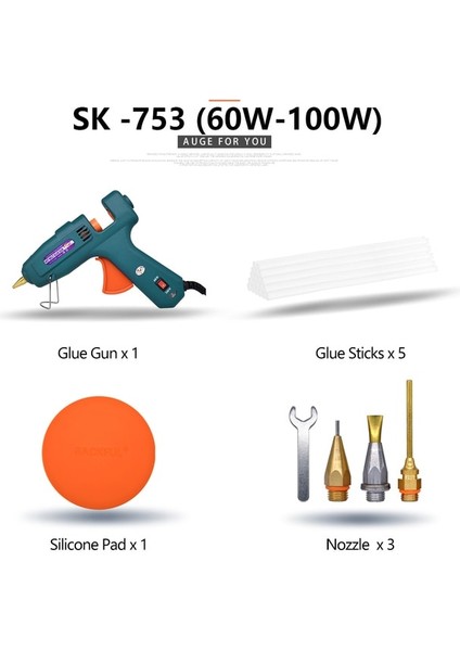BS-723 500W,AU 60W ~ 500W Profesyonel Sıcak Tutkal Tabancası, Saf Bakır Meme, Ayarlanabilir Sıcaklık Yüksek Güçlü Tutkal Tabancası, 11MM Tutkal Çubuğu Kullanın (Yurt Dışından)