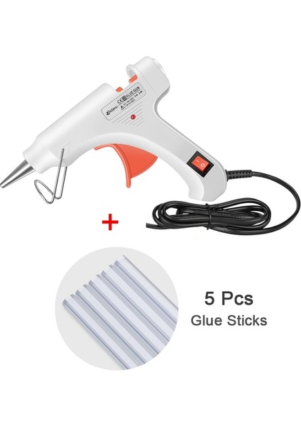 Tutkal Tabancası Seti Ab Sıcak Tutkal Tabancası ile 7X100MM Tutkal Çubukları 20 W Isıtma Tabancası Ev Dıy Araçları Sıcak Silikon Tabancaları Elektrikli Mini Termal Tutkal Tabancası (Yurt Dışından)