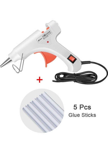 Tutkal Tabancası Seti Ab Sıcak Tutkal Tabancası ile 7X100MM Tutkal Çubukları 20 W Isıtma Tabancası Ev Dıy Araçları Sıcak Silikon Tabancaları Elektrikli Mini Termal Tutkal Tabancası (Yurt Dışından)