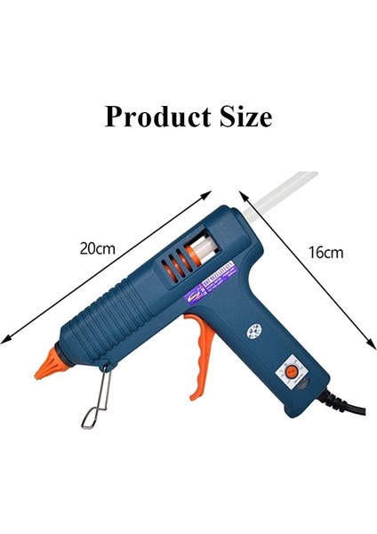 Ab Tak Abd 150 W Sıcak Tutkal Tabancası Aracı Kiti Sıcaklık Ayarı Silikon Tabancası El Sanatları Tamir Dıy Kullanımı 11MM Tutkal Çubukları Saf Bakır Meme (Yurt Dışından) fiyatları