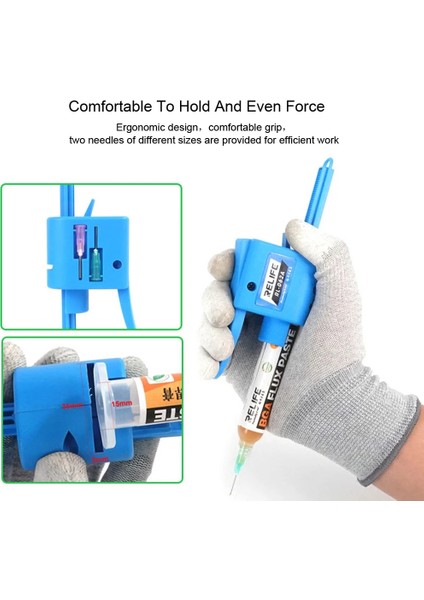 RL-062A RL-062A Manuel Tutkal Tabancası Iğne Güçlendirici Evrensel 10CC/30CC Şırınga Yağı Güçlendirici Tahrik Aracı Uv Tutkal Çubuk Arttırıcılar (Yurt Dışından)