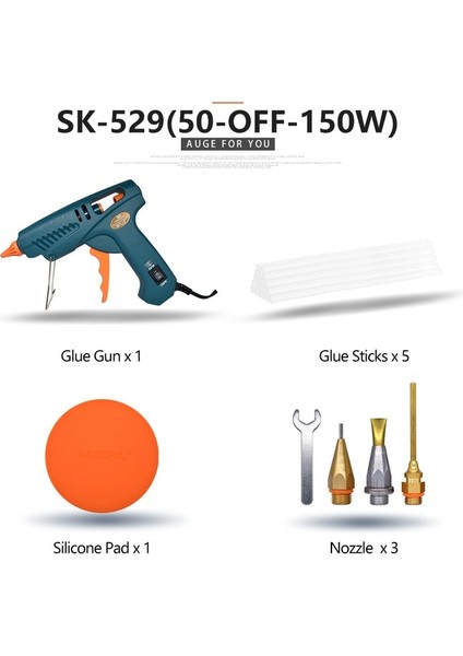 SK-529 250W, Ab 60W ~ 500W Profesyonel Sıcak Tutkal Tabancası, Saf Bakır Meme, Ayarlanabilir Sıcaklık Yüksek Güçlü Tutkal Tabancası, 11MM Tutkal Çubuğu Kullanın (Yurt Dışından)