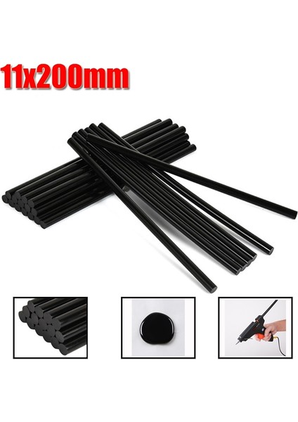 20 Adet 11X200MM 11MM x 200MM Sıcak Tutkal Çubukları Elektrikli Tutkal Tabancası Zanaat Albümü Alaşım Aksesuarları Araba Göçük Boyasız Temizleme El Onarım Aracı (Yurt Dışından)
