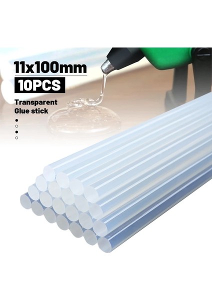 11X200MM 10 Adet 11X200MM Sıcak Tutkal Sopa Isı Tabanca Glun Tutkal Yüksek Viskoziteli Çubuk Tutkal Onarım Aracı Kiti Dıy El Aleti Çubukları (Yurt Dışından) modelleri