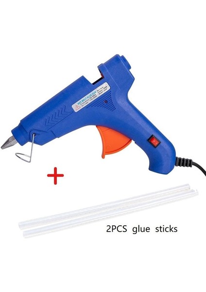 2 Adet Sopa ile 20W, Abd 20W/60W/80W/100W Sıcak Tutkal Tabancası 7mm 11MM Toolkit Araçları Ev Için Profesyonel Deco Tabanca Mermi ile Eriyik Yapıştırıcı Workpro (Yurt Dışından)