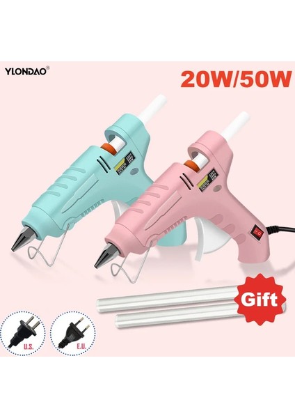 20W Siyah Ylongdao 20/50W Sıcak Tutkal Tabancası ile 7mm Tutkal Çubukları Mini Endüstriyel Silahlar Isı Sıcaklığı Termo Elektrikli Tamir Aracı (Yurt Dışından) fiyatları