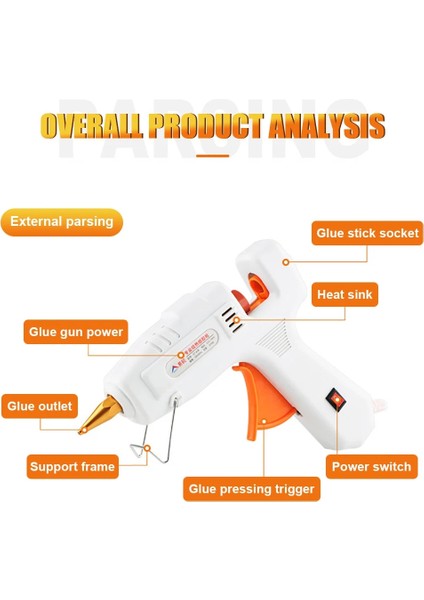 5 Adet Sopa ile 120W, Ab 80W-120W Sıcak Tutkal Tabancası ile 11*200MM Çubuk Tutkal Dıy Mini Guns Yapıştırıcı Çubuk Sıcak Tutkal Tabancası Araçları Ev Için Isı Aracı (Yurt Dışından) fırsatları