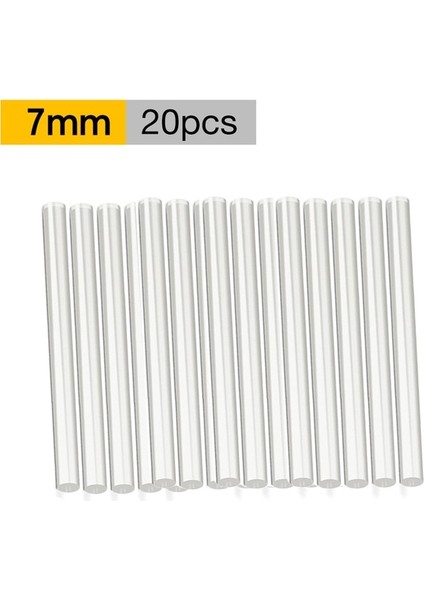 7mm 20 Adet 20 Adet/grup 7mm / 11MM Şeffaf Sıcakta Eriyen Tabanca Tutkal Çubukları Isı Tabanca Tabanca Yapıştırıcı Dıy Araçları Tamir Alaşım Aksesuarları (Yurt Dışından)