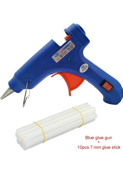 10 Çubuklu Beyaz 20W Sıcak Tutkal Tabancası, Ücretsiz 7mm Yapışkan Çubuklarla Endüstriyel Mini Tabancalar Termo Elektrikli Tamir Isı Sıcaklığı Tutkal Tabancaları Araçları (Yurt Dışından) modelleri