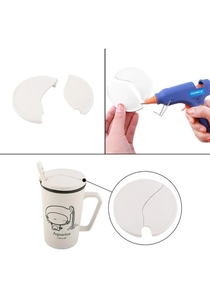 Mavi 30W, Ab Mini Sıcak Tutkal Tabancası 30W Dıy El Sanatları, Projeler, Hızlı Ev Onarımları Yaratıcı Sanatlar Için Yüksek Sıcaklık Tutkal Tabancası, 6 Adet Tutkal Çubukları ile (Yurt Dışından) indirimleri