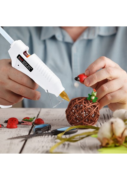 20W Ab Goxawee 20W 80W 105W Sıcak Eriyik Elektrikli Isı Tutkal Tabancası Pirinç Memesi ile 10 Adet Sıcak Tutkal Çubukları Zanaat Tamir Ev Dıy Araçları (Yurt Dışından) fırsatları