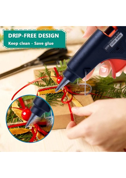 20 Adet Tutkal Çubuğu 20W Sıcak Tutkal Tabancası ile 7mm Tutkal Çubukları Diy Mini Isı Sıcaklığı Tamir Aracı Endüstriyel Termo (Yurt Dışından)