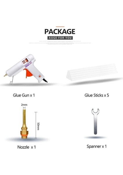 GUN-NOZZLE50MM 150W,AB 150W Ab Tak Sıcak Tutkal Tabancası Profesyonel Yüksek Sıcaklık Ayarlanabilir Greft Onarım Aracı Elektrikli Isı Tabancası Dıy Termo Aracı (Yurt Dışından)