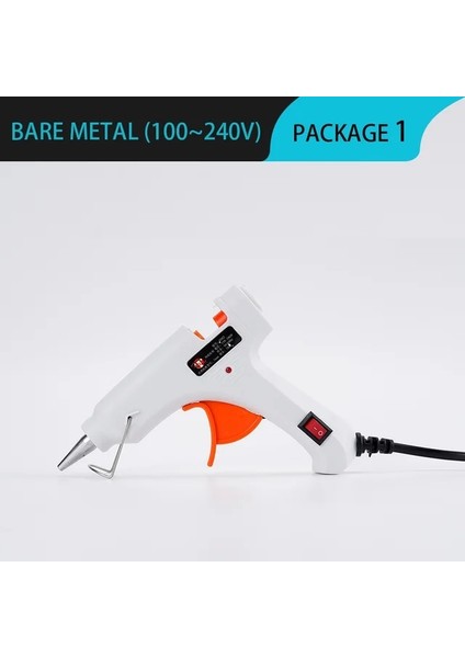 Beyaz Tutkal Tabancası 40W Sıcak Tutkal Tabancası Anahtarı ile 7mm Tutkal Çubuğu Mini Endüstriyel Yapıştırıcı Sıcak Tabancası Elektrikli Isı Sıcaklığı Tabancası Onarım Aracı (Yurt Dışından)