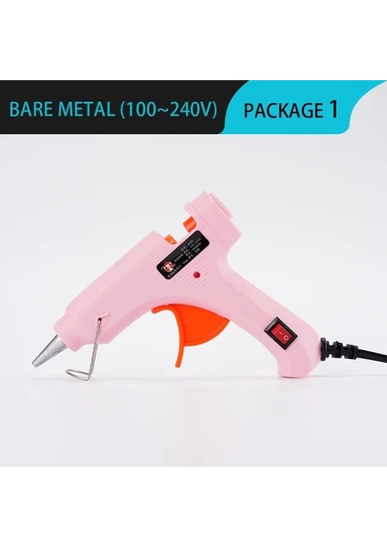 Pembe Tutkal Tabancası 40W Mini Sıcak Tutkal Tabancası 10 Adet 7mm * 190MM Tutkal Sopa Termo Elektrikli Isı Sıcaklığı Aracı Yüksek Sıcaklık Isıtıcı Tamir Dıy Aracı (Yurt Dışından)