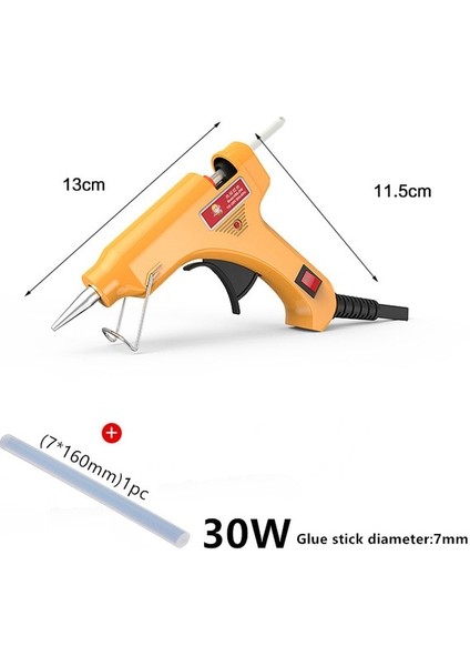 30W Profesyonel Yüksek Sıcaklık Sıcak Tutkal Tabancası 30W Greft Onarım Elektrikli Isı Tabancası Pnömatik Dıy Araçları 100W Sıcak Tutkal Tabancası 1 Tutkal Çubuğu (Yurt Dışından)