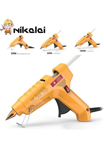 30W Profesyonel Yüksek Sıcaklık Sıcak Tutkal Tabancası 30W Greft Onarım Elektrikli Isı Tabancası Pnömatik Dıy Araçları 100W Sıcak Tutkal Tabancası 1 Tutkal Çubuğu (Yurt Dışından) fiyatları
