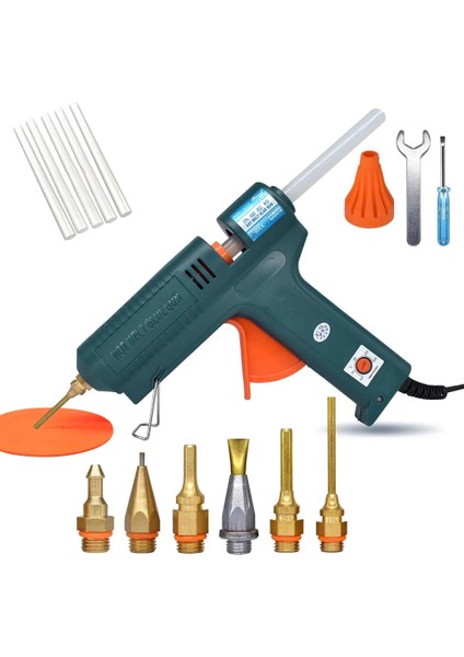 Set-2 150W,AU 150W Sıcak Tutkal Tabancası Sıcaklık Ayarı 140 ~ 220 Santigrat Derece Değiştirilebilir Meme Onarım Aracı Dıy Için 11MM Tutkal Çubuğu Kullanın (Yurt Dışından)